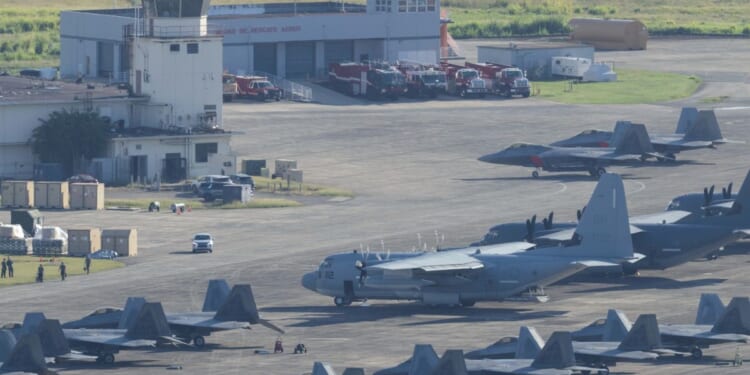 U.S. military aircraft are parked on the tarmac at Jose Aponte de la Torre Airport in Ceiba, Puerto Rico, on Jan. 3, 2025.