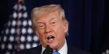 President Donald Trump addresses the media during a news conference at his Mar-a-Lago club on Jan. 3, 2026, in Palm Beach, Florida.