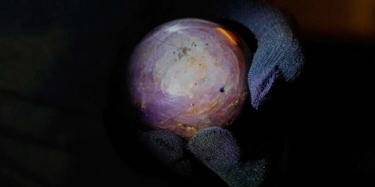 'Star of Pure Land': Sri Lanka unveils rare purple star sapphire claimed to be biggest of its kind