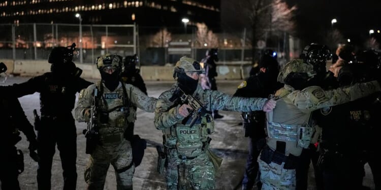 Democrats' support for law and order collides with the party's opposition to assisting ICE