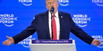 Trump tells European leaders at Davos that they need to end the Russia-Ukraine war, not U.S.