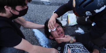 LAPD clashes with anti-ICE protesters