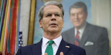 Secretary of the Treasury Scott Bessent speaks in the Oval Office of the White House where President Donald Trump signed an executive order on Dec. 11, 2025, in Washington, D.C.