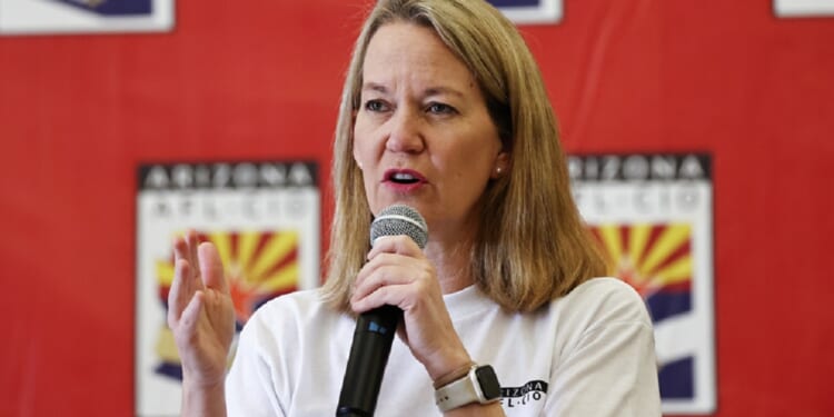 Arizona Attorney General Kris Mayes, pictured in a November file photo.