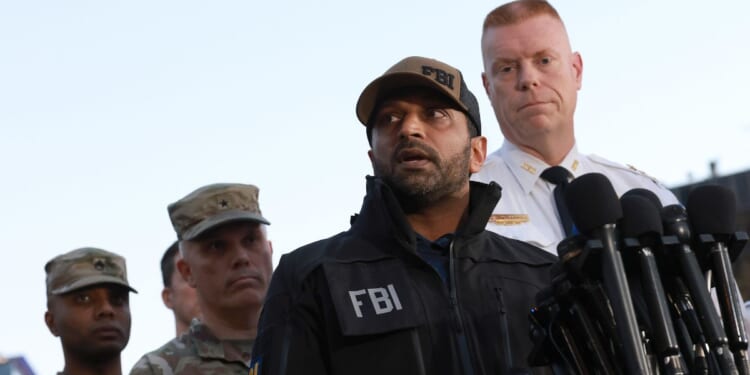 FBI Director Kash Patel and Executive Assistant Chief of the Washington Metropolitan Police Department Jeffery Carroll speak to the media following the shooting of two National Guard soldiers near the White House on Nov. 26, 2025, in Washington, D.C.