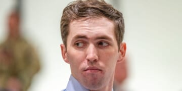 Tyler Robinson, accused of fatally shooting Charlie Kirk, appears during a hearing in Fourth District Court on Dec. 11, 2025, in Provo, Utah.