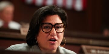 Rep. Emily Randall speaks during the House Oversight and Government Reform Committee meeting at the U.S. Capitol on March 25, 2025, in Washington, D.C.