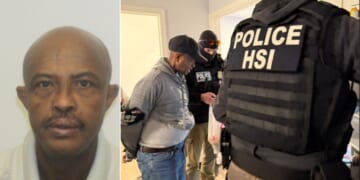A man identified as Somali illegal alien Mahad Abdulkadir Yusuf was arrested by federal immigration officers.