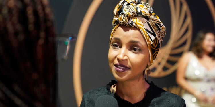 Ilhan Omar attends a Congressional Black Caucus Foundation event in Washington, DC on Sept. 27, 2025.
