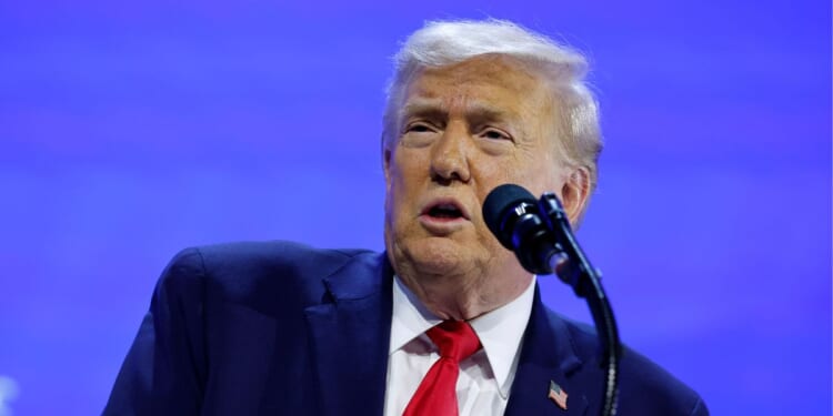 President Donald Trump gives a speech at the World Economic Forum on Jan. 21, 2026, in Davos, Switzerland.