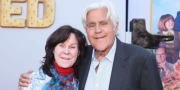 Mavis Leno and Jay Leno attend the Los Angeles premiere of Netflix's "UNFROSTED" at the Egyptian Theatre Hollywood on April 30, 2024, in Los Angeles, California.