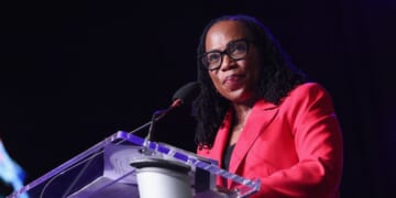 Ketanji Brown Jackson speaks onstage at the 2025 ESSENCE Festival of Culture presented by Coca-Cola at Ernest N. Morial Convention Center on July 5, 2025, in New Orleans, Louisiana.