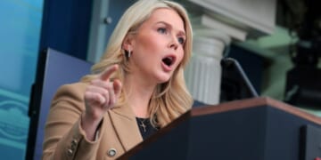 White House Press Secretary Karoline Leavitt didn't hold back on the journalist she labeled a "left-wing hack" during a Thursday media briefing at the White House.