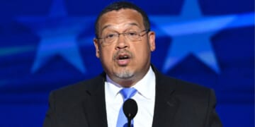 Democratic Attorney General Keith Ellison of Minnesota, seen in a 2024 photo, incorrectly assured former CNN personality Don Lemon that the 1994 Freedom of Access to Clinic Entrances Act did not apply to Lemon's disruption of a church service Sunday in St. Paul, Minnesota.