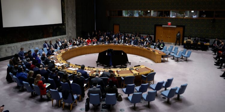 The United Nations Security Council holds an emergency meeting on Jan. 5, 2026 at UN headquarters in New York.