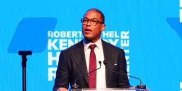 Don Lemon speaks onstage during the Robert F. Kennedy Human Rights' 2025 Ripple of Hope Gala at New York Hilton on Dec. 9, 2025, in New York City.