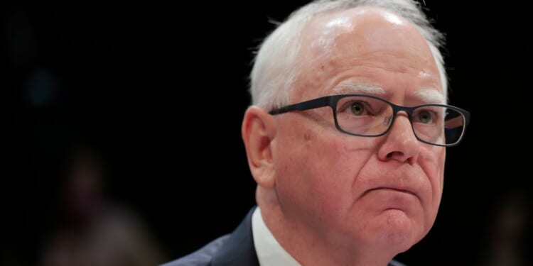 Minnesota Gov. Tim Walz listens during a hearing with the House Oversight and Accountability Committee at the U.S. Capitol on June 12, 2025 in Washington, DC.