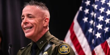 Border Patrol Commander Gregory Bovino speaks at a news conference at the Bishop Henry Whipple Federal building on Jan. 22, 2026.