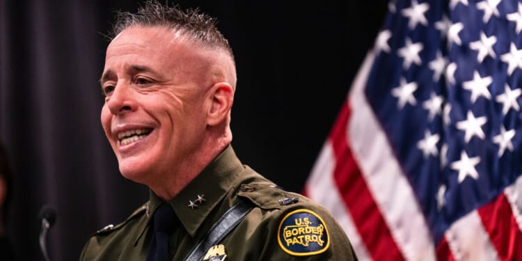 Border Patrol Commander Gregory Bovino speaks at a news conference at the Bishop Henry Whipple Federal building on Jan. 22, 2026.