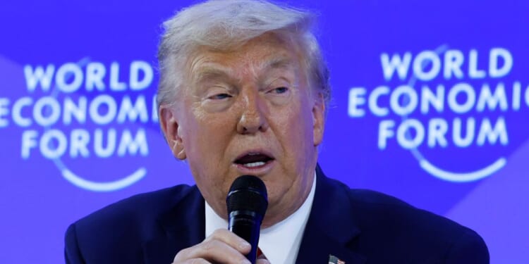 President Donald Trump assured the World Economic Forum annual meeting attendees that he is not going to use force to acquire Greenland for the United States.