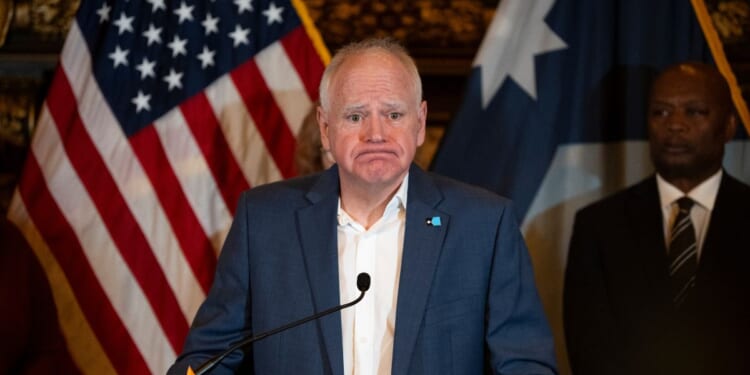 Minnesota Gov. Tim Walz answers questions at a news conference on Feb. 3, 2026 in St. Paul, Minnesota.