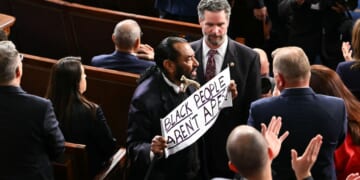 Rep. Al Green, a Texas Democrat, was escorted out of Tuesday's State of the Union address.