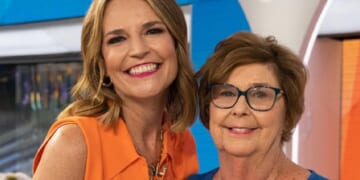 NBC personality Savannah Guthrie pictured with her mother, Nancy.