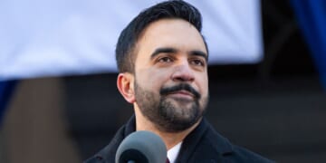 Mayor Zohran Mamdani, seen in a January photo, expressed his delight to once again be with the group as they prayed for the death of "infidels."