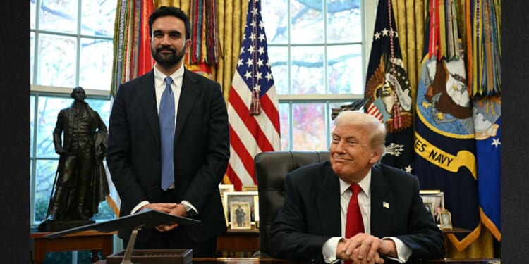 New York Mayor Zohran Mamdani, seen meeting with President Donald Trump in November, made a return visit to the White House Thursday.