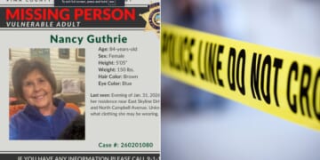 The Pima County Sheriff’s Department has issued a missing person alert, left, and established a crime scene for Nancy Guthrie, mother of "Today" show co-host Savannah Guthrie.