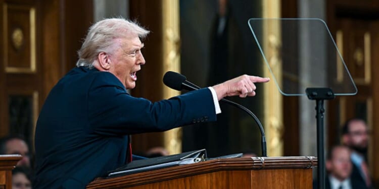 President Donald Trump called out Democrats Tuesday for refusing to honor the mother of a murder victim during the State of the Union address at the Capitol in Washington, D.C.