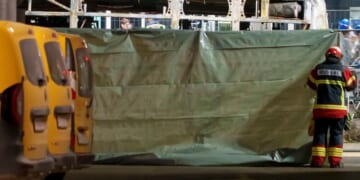 At least 6 dead after bus bursts into flames west of Swiss capital, authorities say