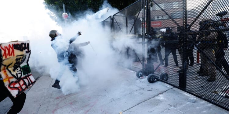 Dozens arrested for failing to disperse after ‘No Kings’ rally in Los Angeles