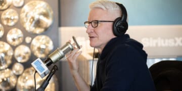 Anderson Cooper on Radio Andy studio at SiriusXM on Dec. 15, 2025.