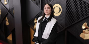 Billie Eilish attends the 68th Grammy Awards on Feb. 1, 2026, in Los Angeles, California.