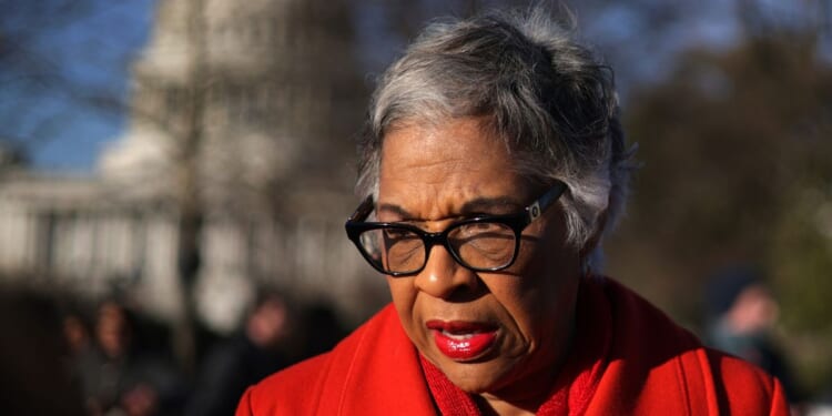 Rep. Joyce Beatty, an Ohio Democrat, seen in a January photo, accused the Trump administration of excluding her.