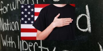 The 10th-grader said he hasn't had an opportunity to recite the Pledge of Allegiance at school in the two years he's been there.