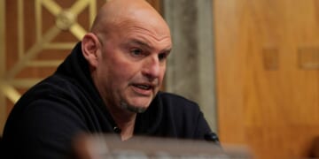 Sen. John Fetterman (D-PA) speaks during a confirmation hearing in the Dirksen Senate Office Building in Washington, DC on March 18, 2026.