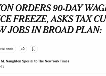 Flashback: Nixon, Price Controls, and COVID