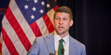 James Uthmeier speaks at the National Conservatism Conference in Washington D.C., on Sept. 3, 2025.