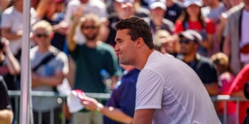 Charlie Kirk speaks at Utah Valley University on Sept. 10, 2025, in Orem, Utah.