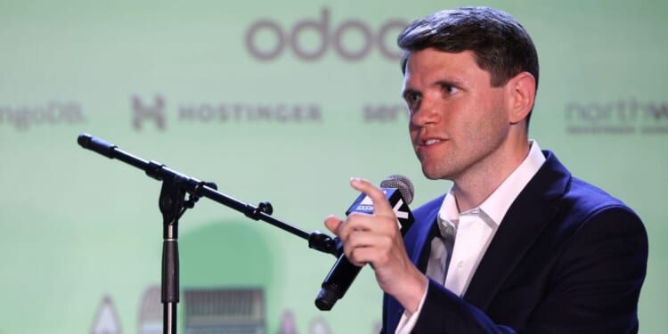 James Talarico speaks at a SXSW event on March 14, 2026 in Austin, Texas.