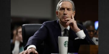 Former Starbucks CEO Howard Schultz, seen in a 2023 photo, announced his move from Washington to Florida Tuesday.