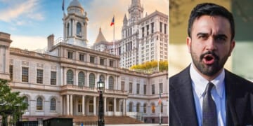 New York City Mayor Zohran Mamdani, right, expressed outrage that a New York City Council staffer who is in the country illegally has been ordered deported.
