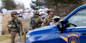 Law enforcement respond near Temple Israel following reports of an active shooter on March 12, 2026, in West Bloomfield, Michigan.