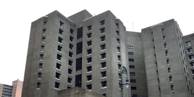 The Metropolitan Correctional Center, which is operated by the Federal Bureau of Prisons, stands in lower Manhattan on Nov. 19, 2019, in New York City.