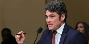 Director of the National Counterterrorism Center Joseph Kent testifies before the House Committee on Homeland Security in the Cannon House Office Building on Dec. 11, 2025, in Washington, D.C.