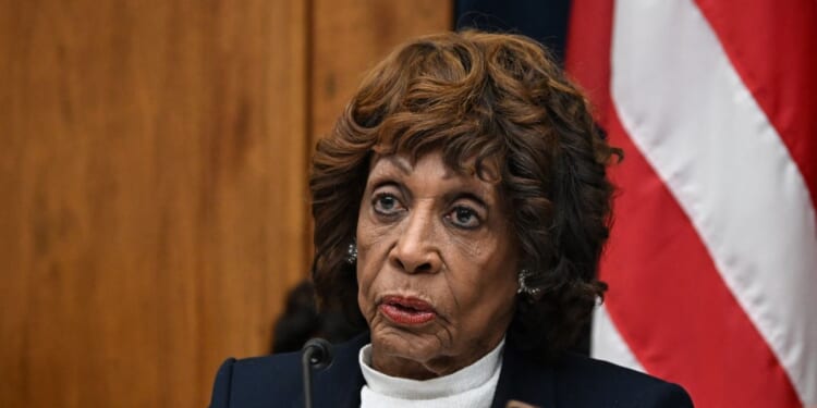Rep. Maxine Waters, a Democrat from California, speaks as Treasury Secretary Scott Bessent testifies during a House Financial Services Committee hearing in Washington, D.C., on Feb. 4, 2026.