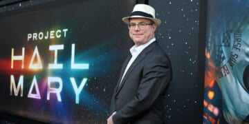 Andy Weir attends the "Project Hail Mary" New York premiere March 18 at Josie Robertson Plaza at Lincoln Center in New York City.