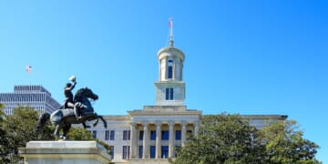 The Tennessee State Capitol in Nashville, Tennessee.